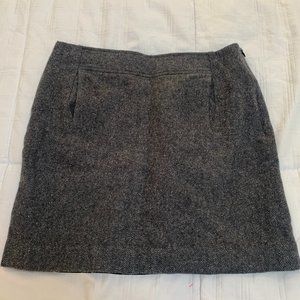 Banana Republic Wool Mini Skirt Size 6 Gray